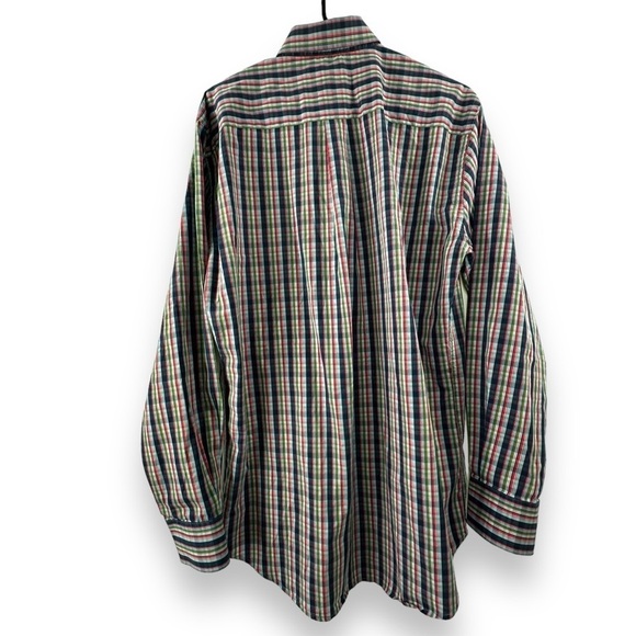 Peter Millar Seaside Finish Plaid Cotton Button Down Men's Size Large - Picture 7 of 8